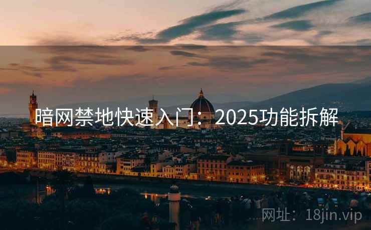 暗网禁地快速入门：2025功能拆解